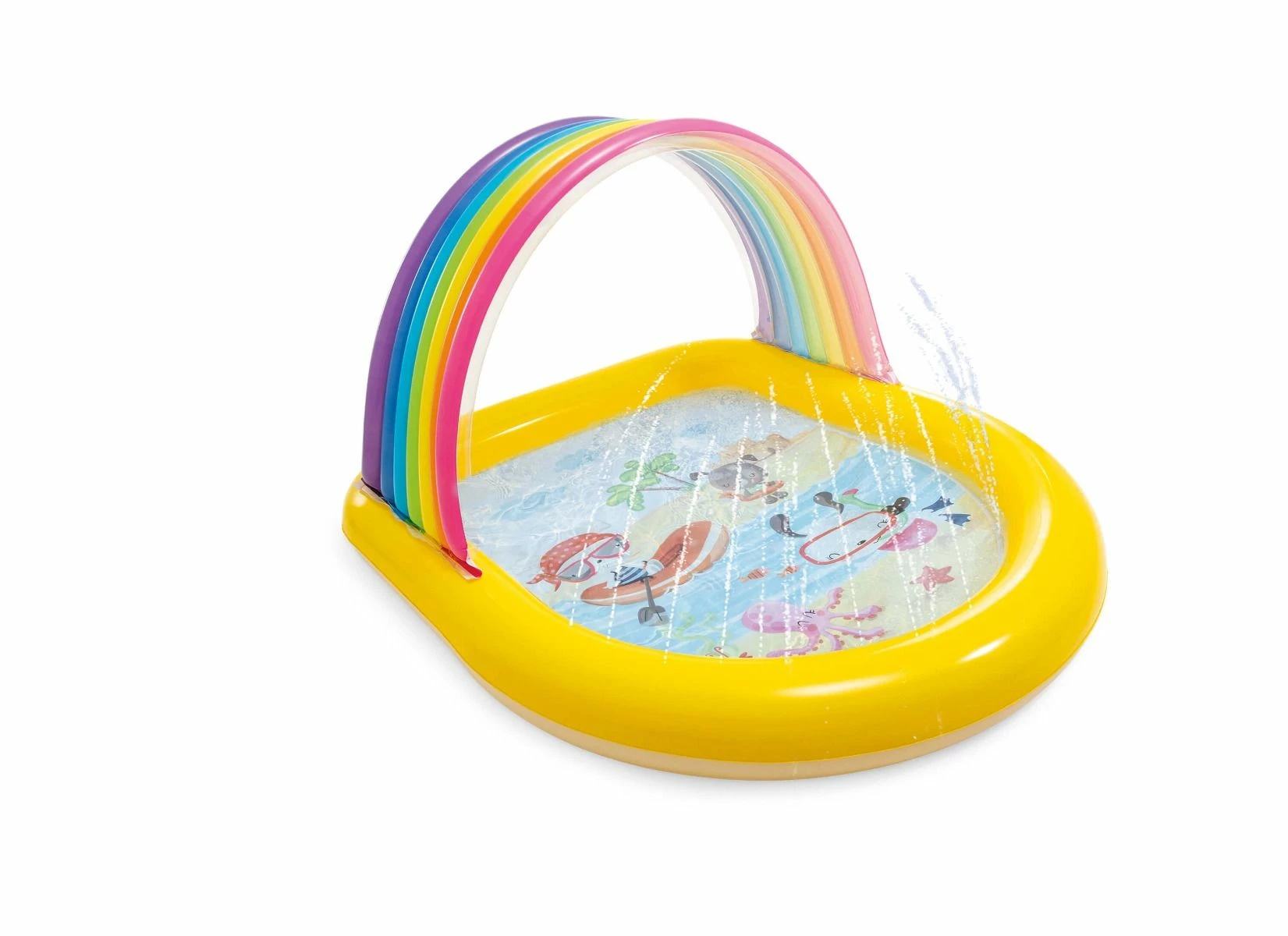 Intex Regenboog Zwembad Met Watersproeiers 2 Intex Regenboog Zwembad Met Watersproeiers - Afbeelding 2