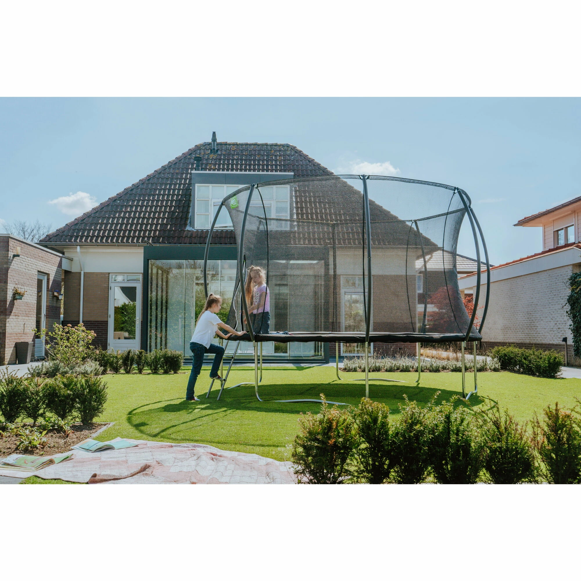 EXIT TOYS EXIT Black Edition Trampoline ø427cm - Zwart 10 EXIT TOYS EXIT Black Edition Trampoline ø427cm - Zwart - Afbeelding 10