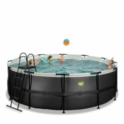 EXIT TOYS EXIT Black Leather Zwembad ø427x122cm Met Filterpomp - Zwart -NL Zwembad Verkoop exit black leather zwembad o427x122cm met filterpomp zwart 4