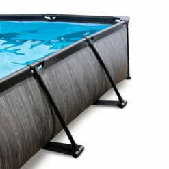 EXIT TOYS EXIT Black Wood Zwembad 220x150x65cm Met Filterpomp En Overkapping - Zwart -NL Zwembad Verkoop exit black wood zwembad 220x150x65cm met filterpomp en overkapping zwart 5