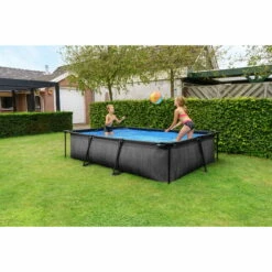 EXIT TOYS EXIT Black Wood Zwembad 300x200x65cm Met Filterpomp - Zwart -NL Zwembad Verkoop exit black wood zwembad 300x200x65cm met filterpomp zwart 7