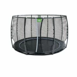 EXIT TOYS EXIT Dynamic Groundlevel Trampoline ø305cm Met Veiligheidsnet - Zwart