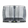 EXIT TOYS EXIT Elegant Inground Trampoline 214x366cm Met Economy Veiligheidsnet - Grijs