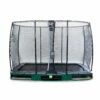 EXIT TOYS EXIT Elegant Inground Trampoline 214x366cm Met Economy Veiligheidsnet - Groen