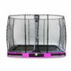 EXIT TOYS EXIT Elegant Inground Trampoline 214x366cm Met Economy Veiligheidsnet - Paars