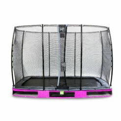 EXIT TOYS EXIT Elegant Inground Trampoline 214x366cm Met Economy Veiligheidsnet - Paars