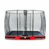 EXIT TOYS EXIT Elegant Inground Trampoline 214x366cm Met Economy Veiligheidsnet - Rood