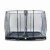 EXIT TOYS EXIT Elegant Inground Trampoline 214x366cm Met Economy Veiligheidsnet - Zwart