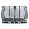 EXIT TOYS EXIT Elegant Inground Trampoline 244x427cm Met Economy Veiligheidsnet - Grijs