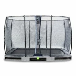 EXIT TOYS EXIT Elegant Inground Trampoline 244x427cm Met Economy Veiligheidsnet - Grijs