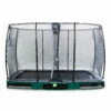 EXIT TOYS EXIT Elegant Inground Trampoline 244x427cm Met Economy Veiligheidsnet - Groen