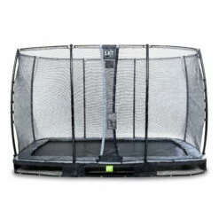 EXIT TOYS EXIT Elegant Inground Trampoline 244x427cm Met Economy Veiligheidsnet - Zwart