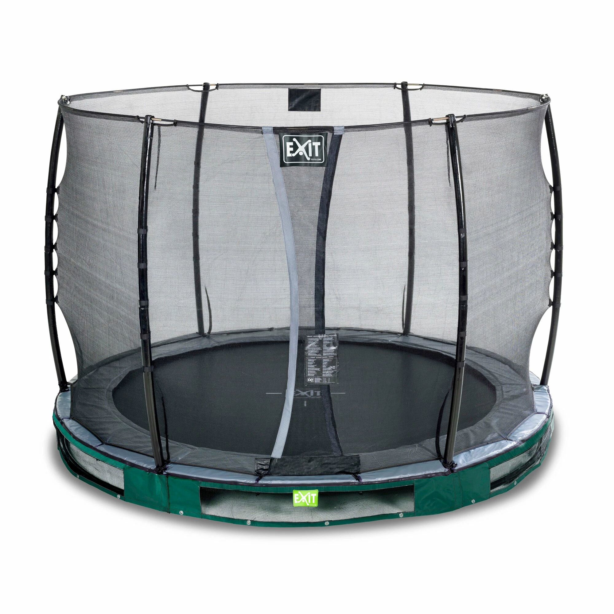 EXIT TOYS EXIT Elegant Inground Trampoline ø305cm Met Economy Veiligheidsnet - Groen 2 EXIT TOYS EXIT Elegant Inground Trampoline ø305cm Met Economy Veiligheidsnet - Groen - Afbeelding 2