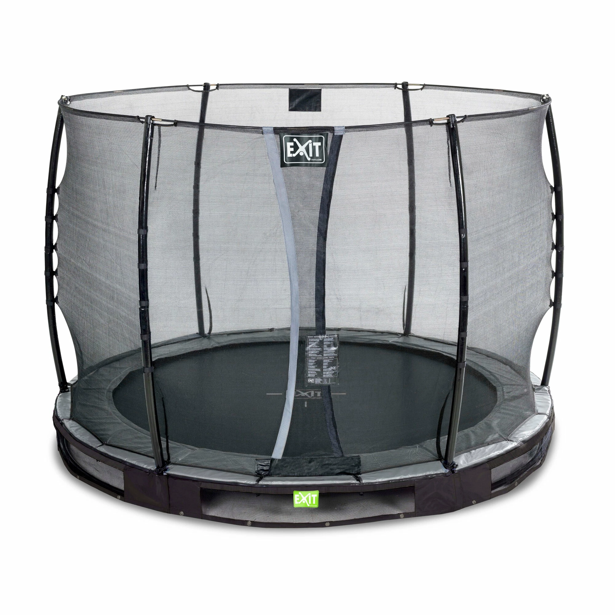 EXIT TOYS EXIT Elegant Inground Trampoline ø305cm Met Economy Veiligheidsnet - Zwart 2 EXIT TOYS EXIT Elegant Inground Trampoline ø305cm Met Economy Veiligheidsnet - Zwart - Afbeelding 2