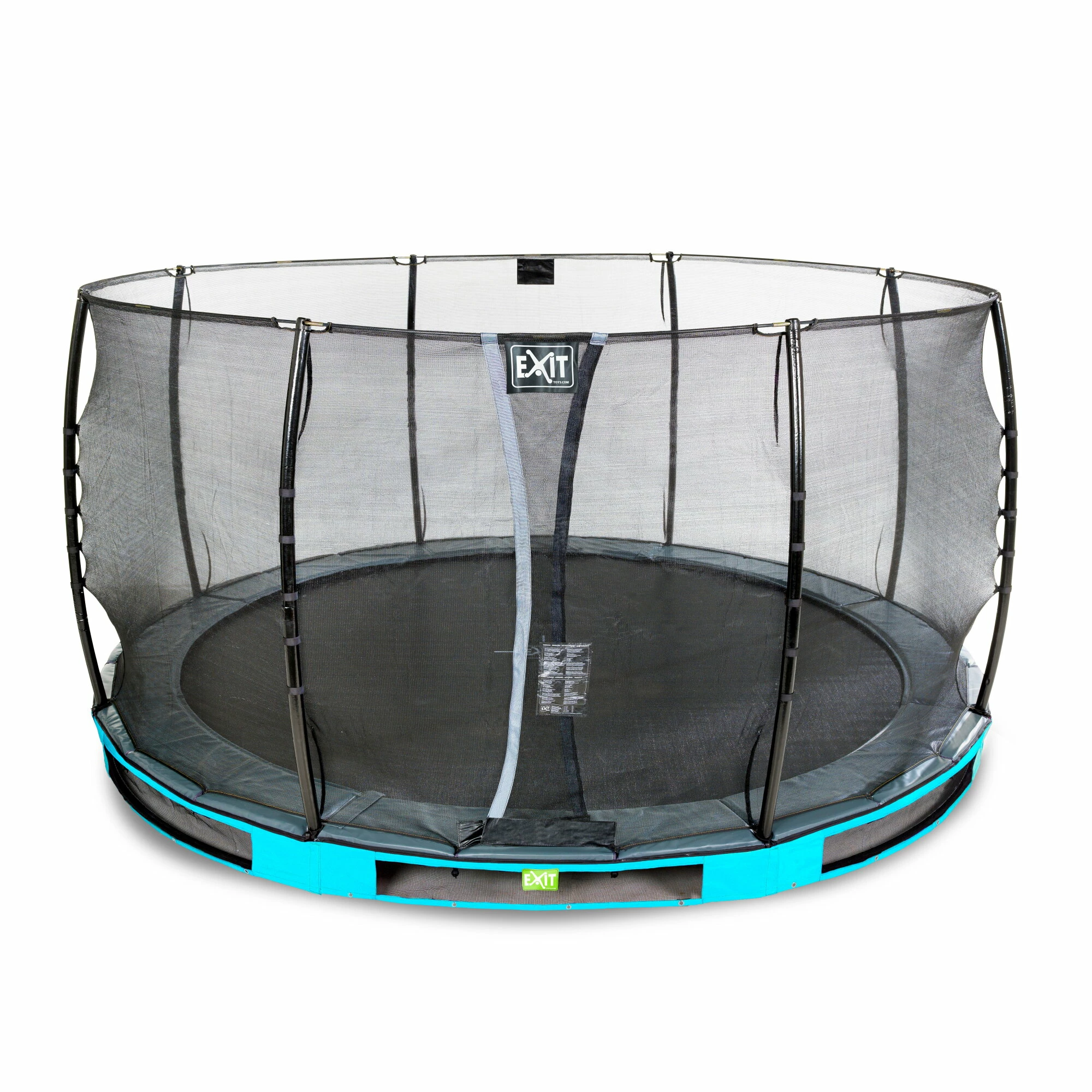 EXIT TOYS EXIT Elegant Inground Trampoline ø366cm Met Economy Veiligheidsnet - Blauw 2 EXIT TOYS EXIT Elegant Inground Trampoline ø366cm Met Economy Veiligheidsnet - Blauw - Afbeelding 2