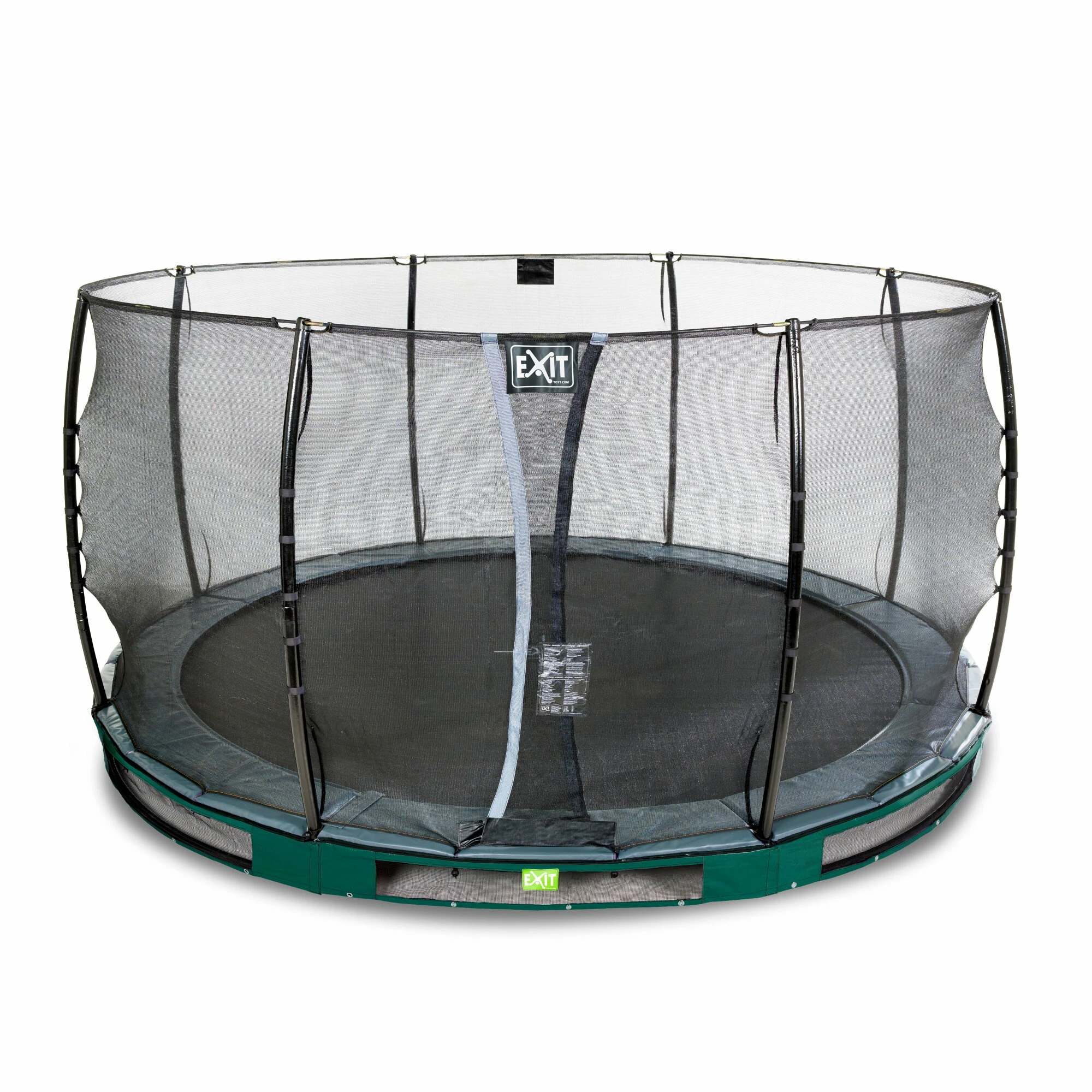 EXIT TOYS EXIT Elegant Inground Trampoline ø366cm Met Economy Veiligheidsnet - Groen 2 EXIT TOYS EXIT Elegant Inground Trampoline ø366cm Met Economy Veiligheidsnet - Groen - Afbeelding 2