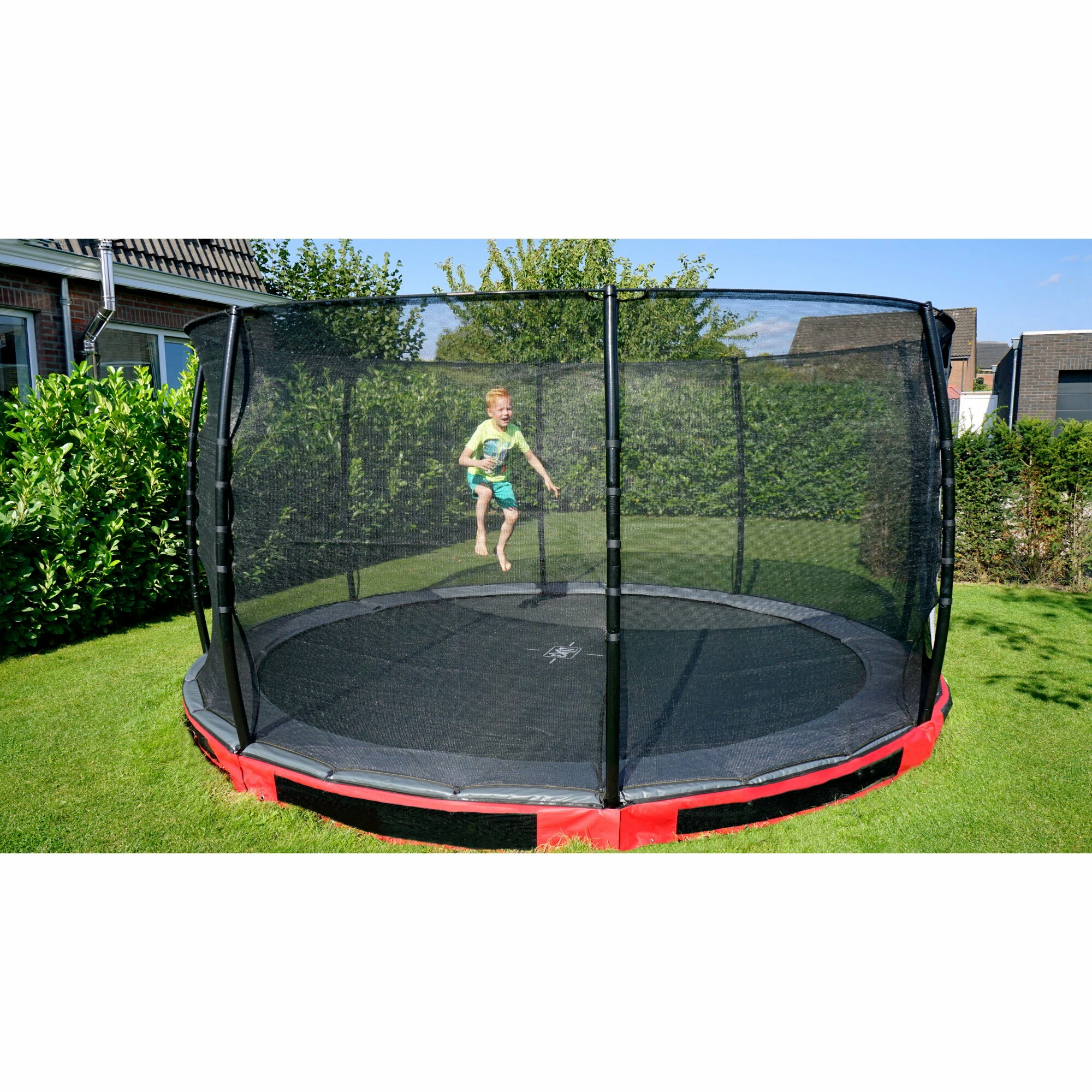 EXIT TOYS EXIT Elegant Inground Trampoline ø366cm Met Economy Veiligheidsnet - Rood 12 EXIT TOYS EXIT Elegant Inground Trampoline ø366cm Met Economy Veiligheidsnet - Rood - Afbeelding 12