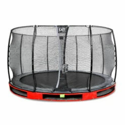 EXIT TOYS EXIT Elegant Inground Trampoline ø366cm Met Economy Veiligheidsnet - Rood