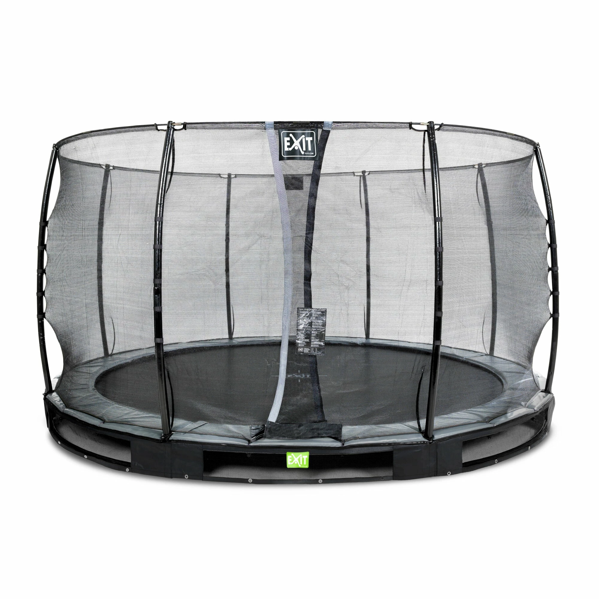 EXIT TOYS EXIT Elegant Inground Trampoline ø366cm Met Economy Veiligheidsnet - Zwart 1 EXIT TOYS EXIT Elegant Inground Trampoline ø366cm Met Economy Veiligheidsnet - Zwart