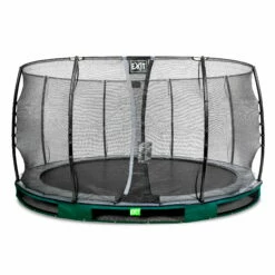 EXIT TOYS EXIT Elegant Inground Trampoline ø427cm Met Economy Veiligheidsnet - Groen