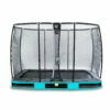 EXIT TOYS EXIT Elegant Premium Inground Trampoline 214x366cm Met Deluxe Veiligheidsnet - Blauw