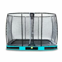 EXIT TOYS EXIT Elegant Premium Inground Trampoline 214x366cm Met Deluxe Veiligheidsnet - Blauw