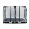 EXIT TOYS EXIT Elegant Premium Inground Trampoline 214x366cm Met Deluxe Veiligheidsnet - Grijs