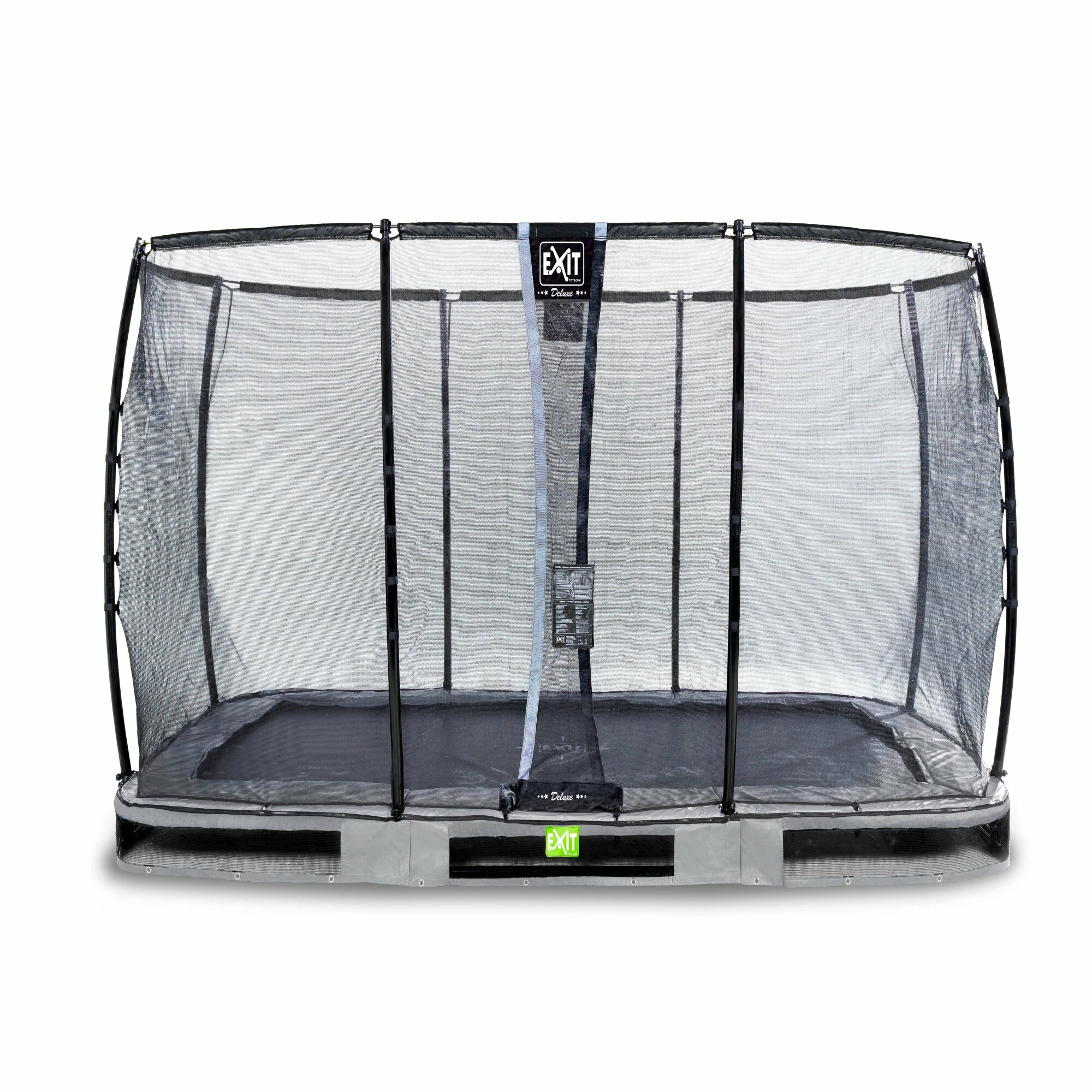 EXIT TOYS EXIT Elegant Premium Inground Trampoline 214x366cm Met Deluxe Veiligheidsnet - Grijs 1 EXIT TOYS EXIT Elegant Premium Inground Trampoline 214x366cm Met Deluxe Veiligheidsnet - Grijs