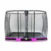EXIT TOYS EXIT Elegant Premium Inground Trampoline 214x366cm Met Deluxe Veiligheidsnet - Paars