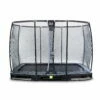 EXIT TOYS EXIT Elegant Premium Inground Trampoline 214x366cm Met Deluxe Veiligheidsnet - Zwart