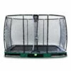EXIT TOYS EXIT Elegant Premium Inground Trampoline 244x427cm Met Deluxe Veiligheidsnet - Groen