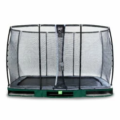 EXIT TOYS EXIT Elegant Premium Inground Trampoline 244x427cm Met Deluxe Veiligheidsnet - Groen