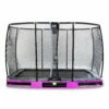EXIT TOYS EXIT Elegant Premium Inground Trampoline 244x427cm Met Deluxe Veiligheidsnet - Paars