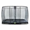 EXIT TOYS EXIT Elegant Premium Inground Trampoline 244x427cm Met Deluxe Veiligheidsnet - Zwart
