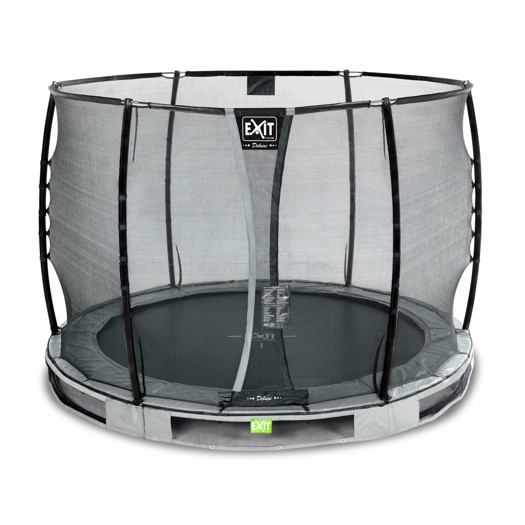 EXIT TOYS EXIT Elegant Premium Inground Trampoline ø305cm Met Deluxe Veiligheidsnet - Grijs 2 EXIT TOYS EXIT Elegant Premium Inground Trampoline ø305cm Met Deluxe Veiligheidsnet - Grijs - Afbeelding 2