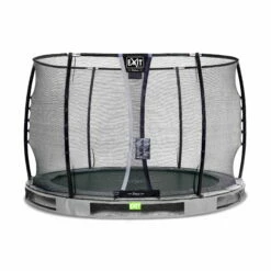 EXIT TOYS EXIT Elegant Premium Inground Trampoline ø305cm Met Deluxe Veiligheidsnet - Grijs