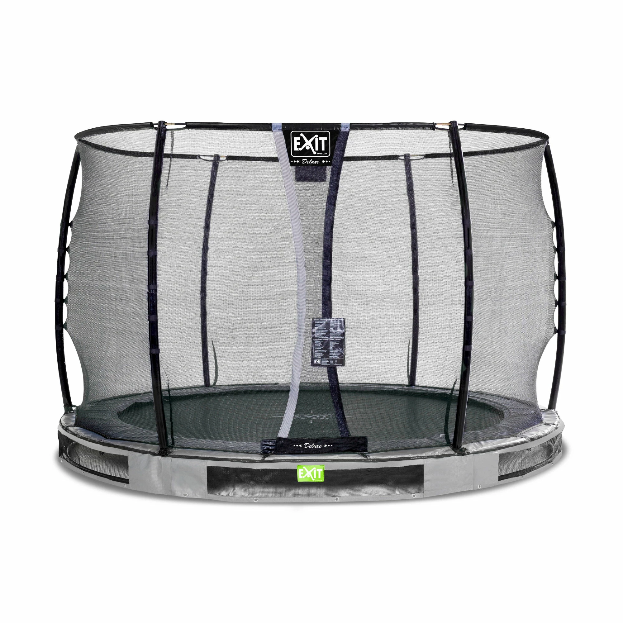 EXIT TOYS EXIT Elegant Premium Inground Trampoline ø305cm Met Deluxe Veiligheidsnet - Grijs 1 EXIT TOYS EXIT Elegant Premium Inground Trampoline ø305cm Met Deluxe Veiligheidsnet - Grijs