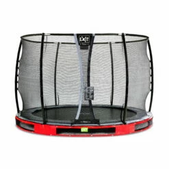 EXIT TOYS EXIT Elegant Premium Inground Trampoline ø305cm Met Deluxe Veiligheidsnet - Rood
