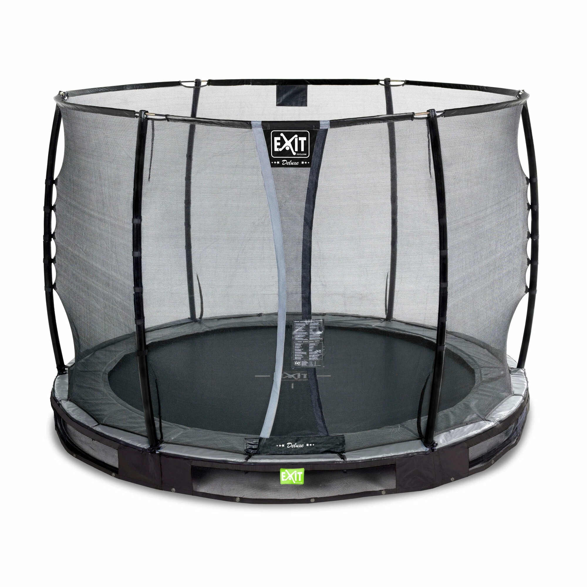 EXIT TOYS EXIT Elegant Premium Inground Trampoline ø305cm Met Deluxe Veiligheidsnet - Zwart 2 EXIT TOYS EXIT Elegant Premium Inground Trampoline ø305cm Met Deluxe Veiligheidsnet - Zwart - Afbeelding 2
