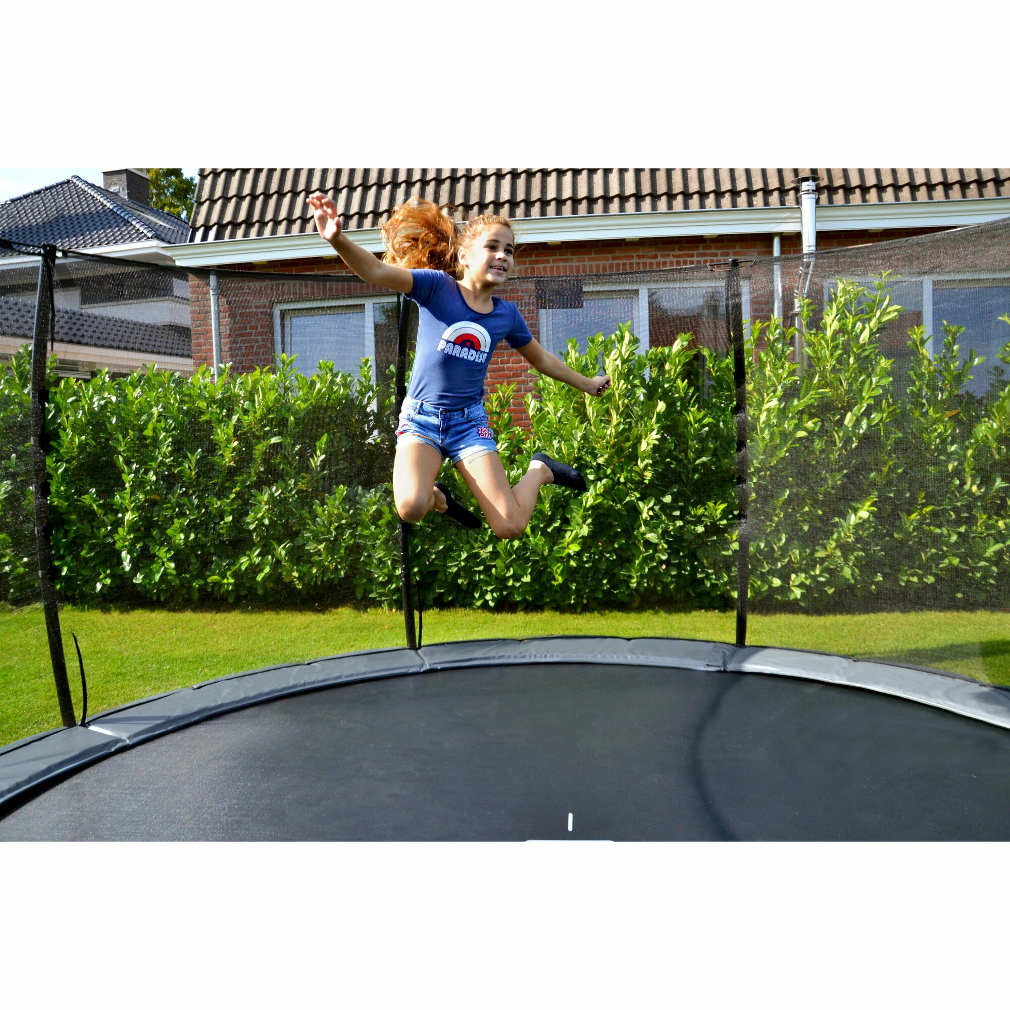 EXIT TOYS EXIT Elegant Premium Inground Trampoline ø305cm Met Deluxe Veiligheidsnet - Zwart 13 EXIT TOYS EXIT Elegant Premium Inground Trampoline ø305cm Met Deluxe Veiligheidsnet - Zwart - Afbeelding 13