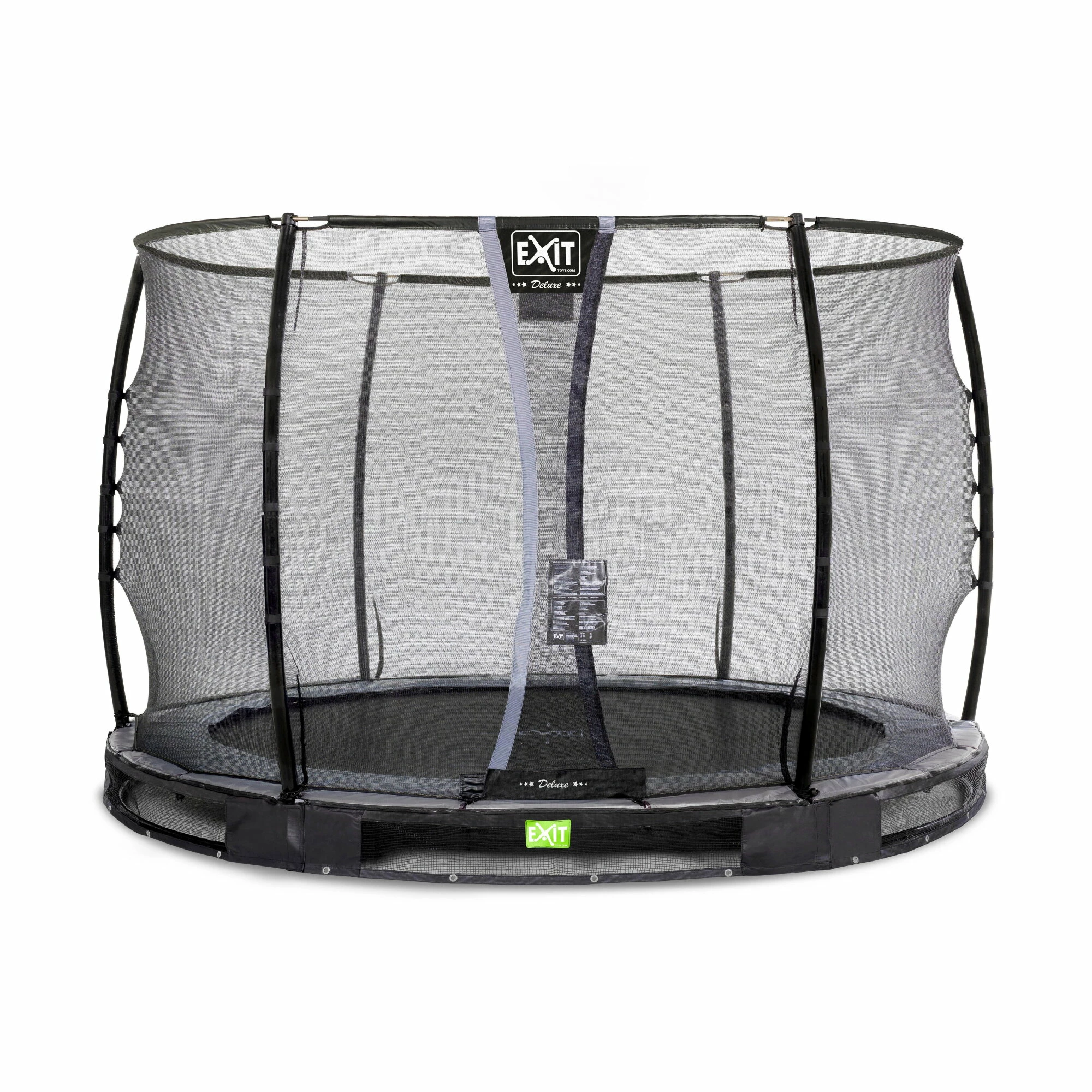 EXIT TOYS EXIT Elegant Premium Inground Trampoline ø305cm Met Deluxe Veiligheidsnet - Zwart 1 EXIT TOYS EXIT Elegant Premium Inground Trampoline ø305cm Met Deluxe Veiligheidsnet - Zwart