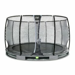 EXIT TOYS EXIT Elegant Premium Inground Trampoline ø366cm Met Deluxe Veiligheidsnet - Grijs
