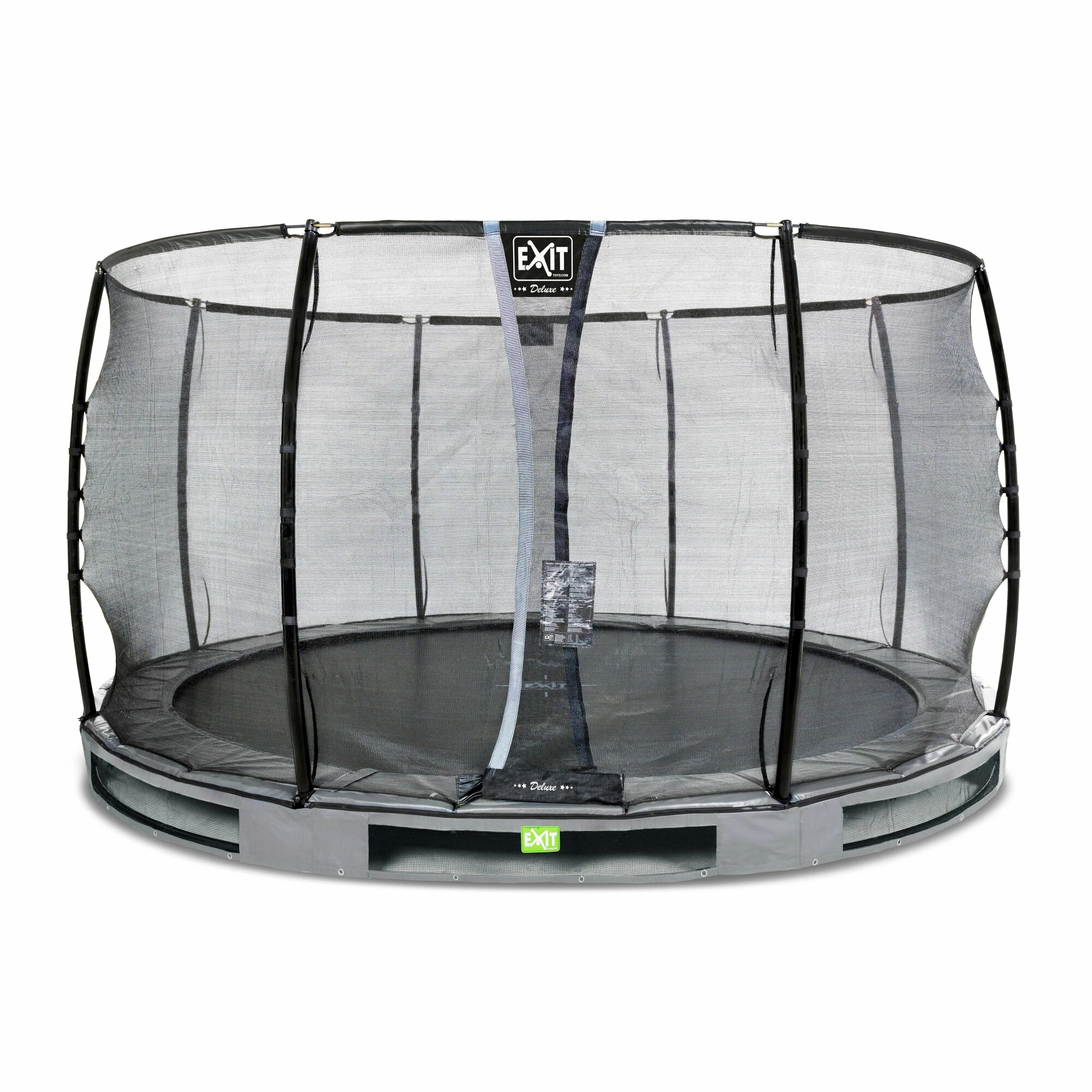 EXIT TOYS EXIT Elegant Premium Inground Trampoline ø366cm Met Deluxe Veiligheidsnet - Grijs 1 EXIT TOYS EXIT Elegant Premium Inground Trampoline ø366cm Met Deluxe Veiligheidsnet - Grijs