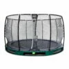 EXIT TOYS EXIT Elegant Premium Inground Trampoline ø366cm Met Deluxe Veiligheidsnet - Groen