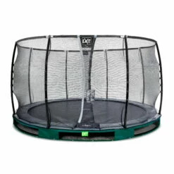 EXIT TOYS EXIT Elegant Premium Inground Trampoline ø366cm Met Deluxe Veiligheidsnet - Groen