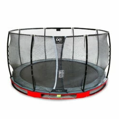 EXIT TOYS EXIT Elegant Premium Inground Trampoline ø366cm Met Deluxe Veiligheidsnet - Rood -NL Zwembad Verkoop exit elegant premium inground trampoline o366cm met deluxe veiligheidsnet rood 1