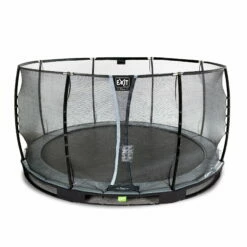 EXIT TOYS EXIT Elegant Premium Inground Trampoline ø366cm Met Deluxe Veiligheidsnet - Zwart -NL Zwembad Verkoop exit elegant premium inground trampoline o366cm met deluxe veiligheidsnet zwart 1
