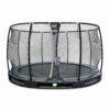 EXIT TOYS EXIT Elegant Premium Inground Trampoline ø366cm Met Deluxe Veiligheidsnet - Zwart