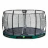 EXIT TOYS EXIT Elegant Premium Inground Trampoline ø427cm Met Deluxe Veiligheidsnet - Groen