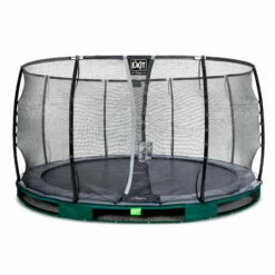 EXIT TOYS EXIT Elegant Premium Inground Trampoline ø427cm Met Deluxe Veiligheidsnet - Groen